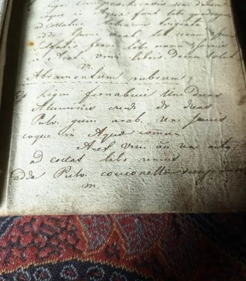 Rękopiśmienna recepta Feliksa Baranieckiego, około 1850 roku