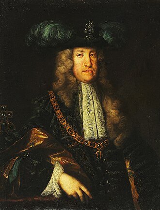 Portret cesarza Karola VI Habsburga, który nadał szlachectwo Georgowi Frischmanowi.