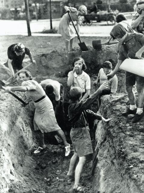 Digging trenches