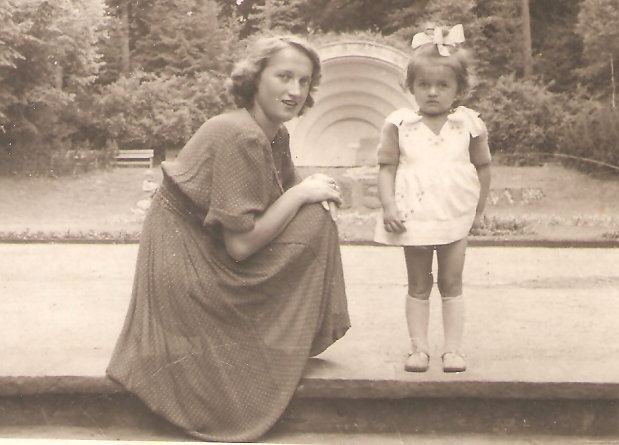 Józefa Gągałka with Krysia